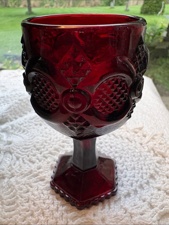 Avon Other - Avon vintage 1876 Cape Cod ruby red wine goblet